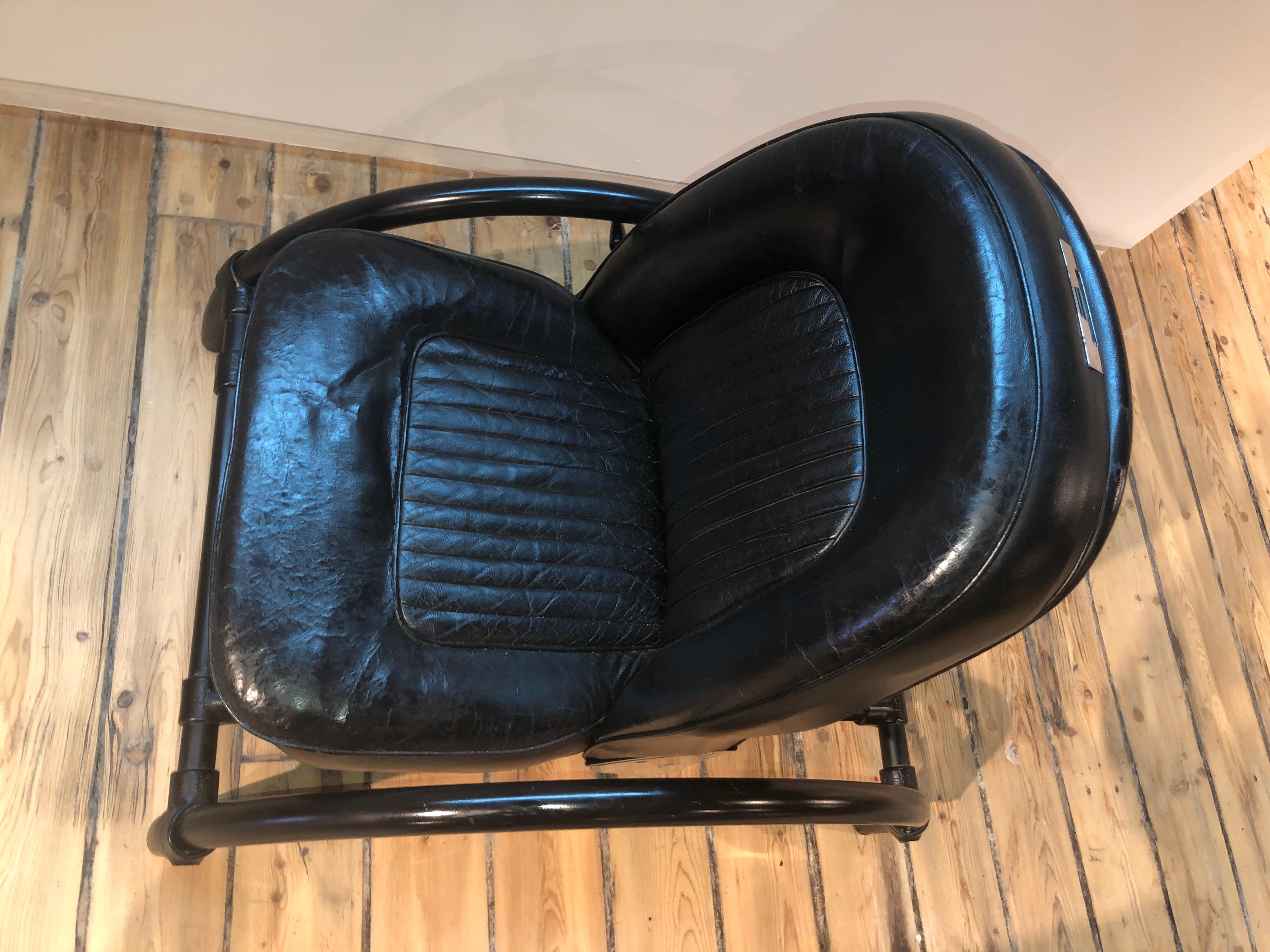 Pair of Rover Chairs by Ron Arad for One Off LTD In Fair Condition For Sale In Newburgh, NY