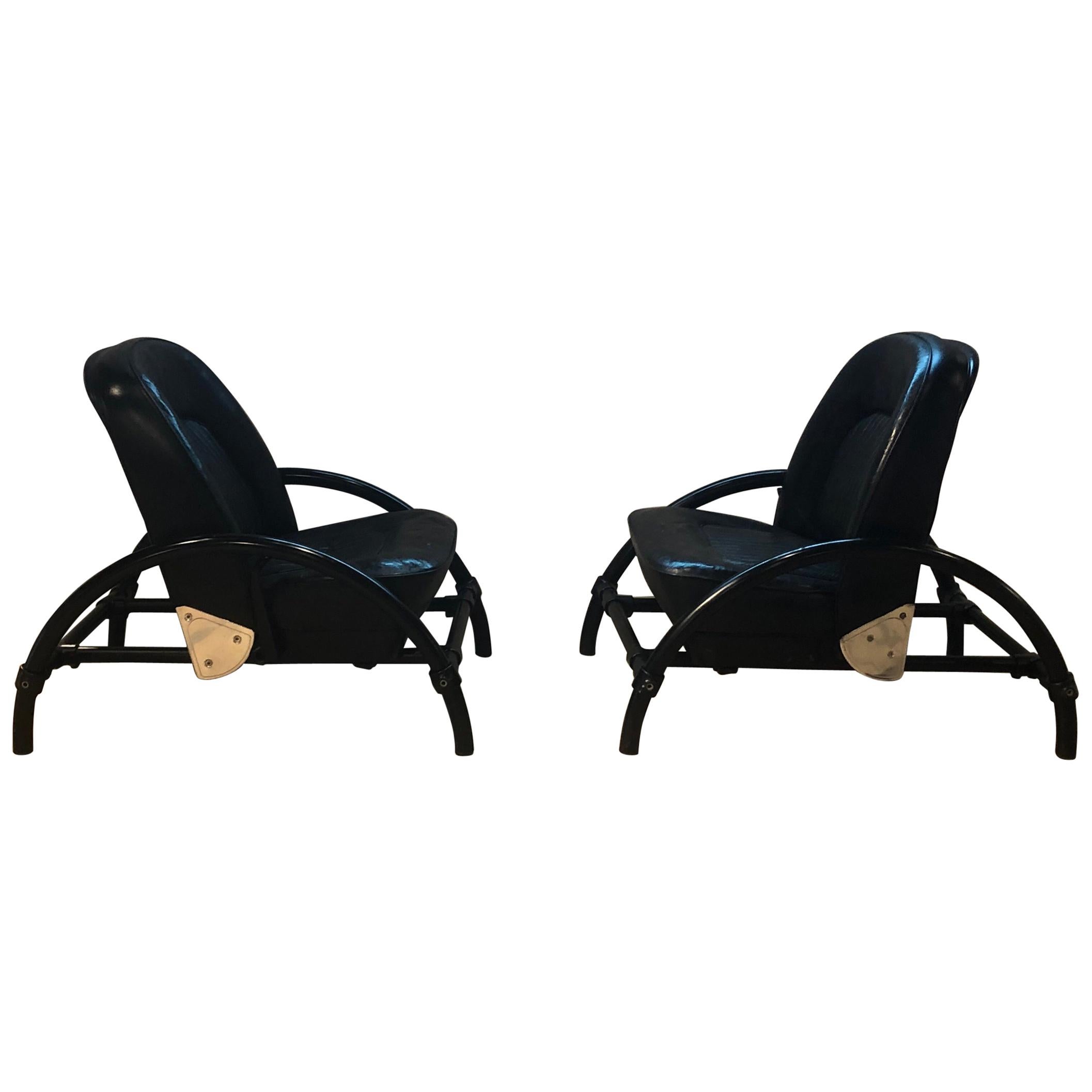 Pair of Rover Chairs by Ron Arad for One Off LTD For Sale