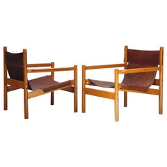 Pair of 'Roxinho' Lounge Chairs by Michel Arnoult, Brazil, 1960s