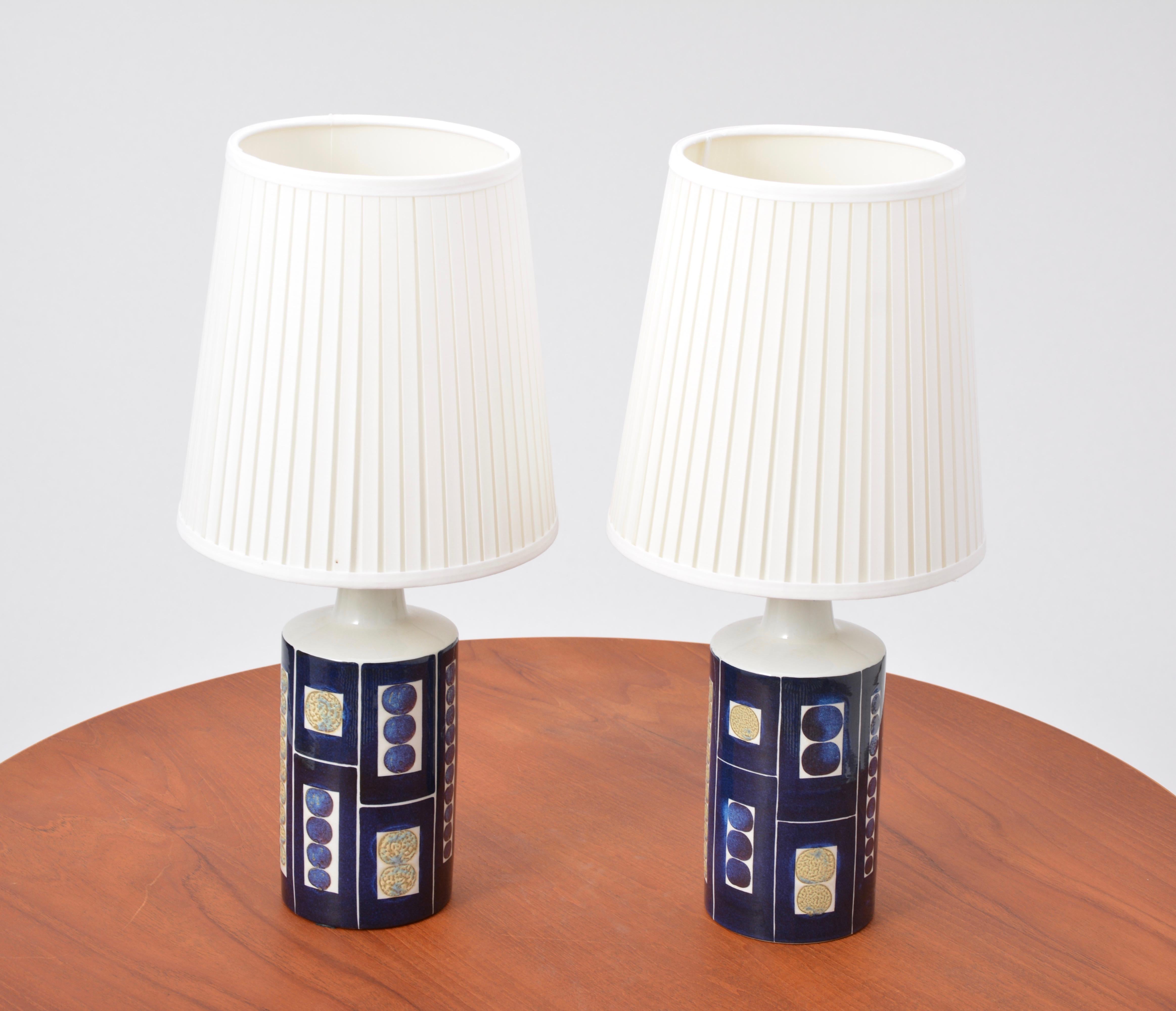 Mid-Century Modern Pair of Royal 9 Tenera Table Lamps by Inge-Lise Kofoed for Fog & Mørup, 1967