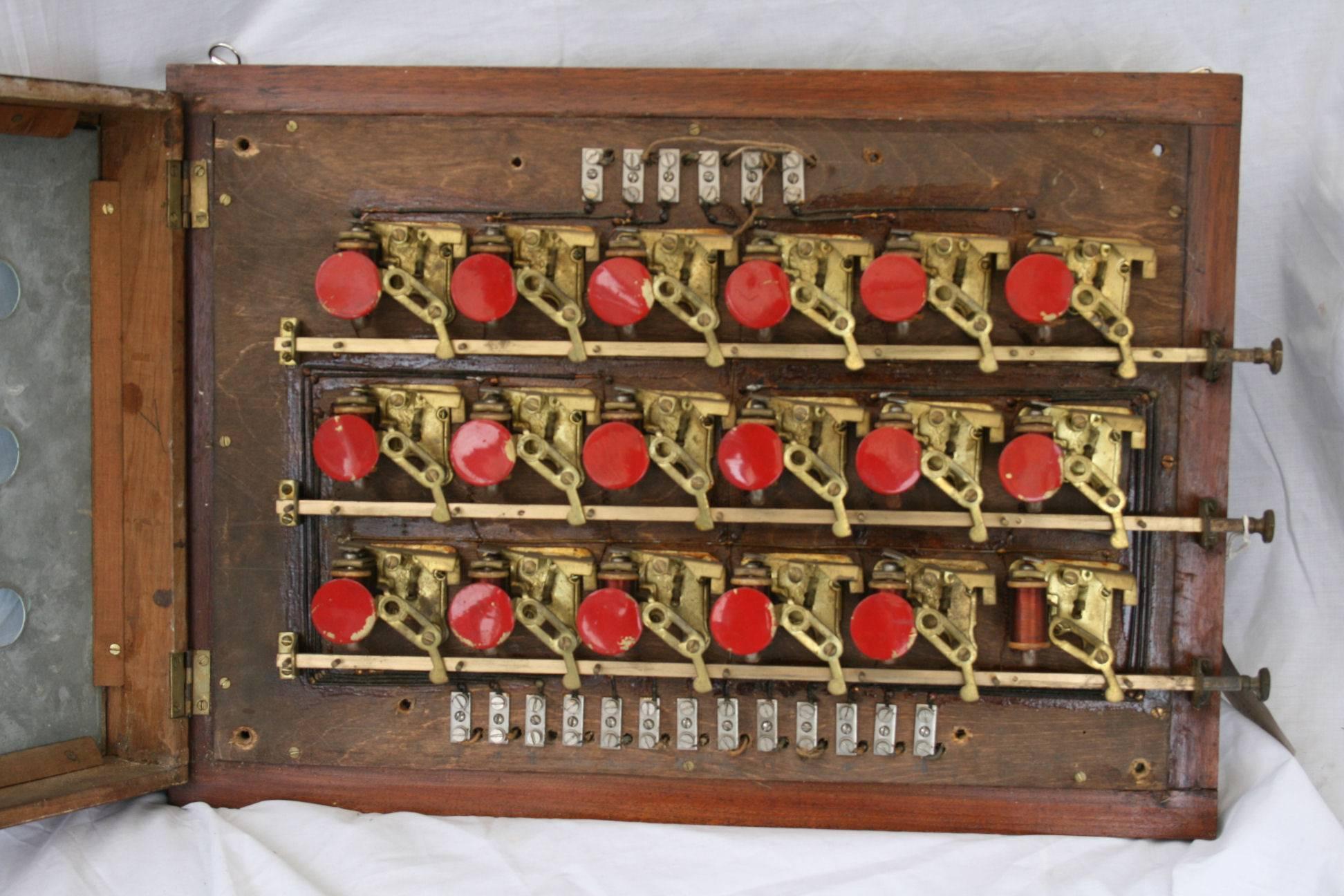 Metal Pair of Royal Air Force Officers Butlers Servants Bell Box Indicators