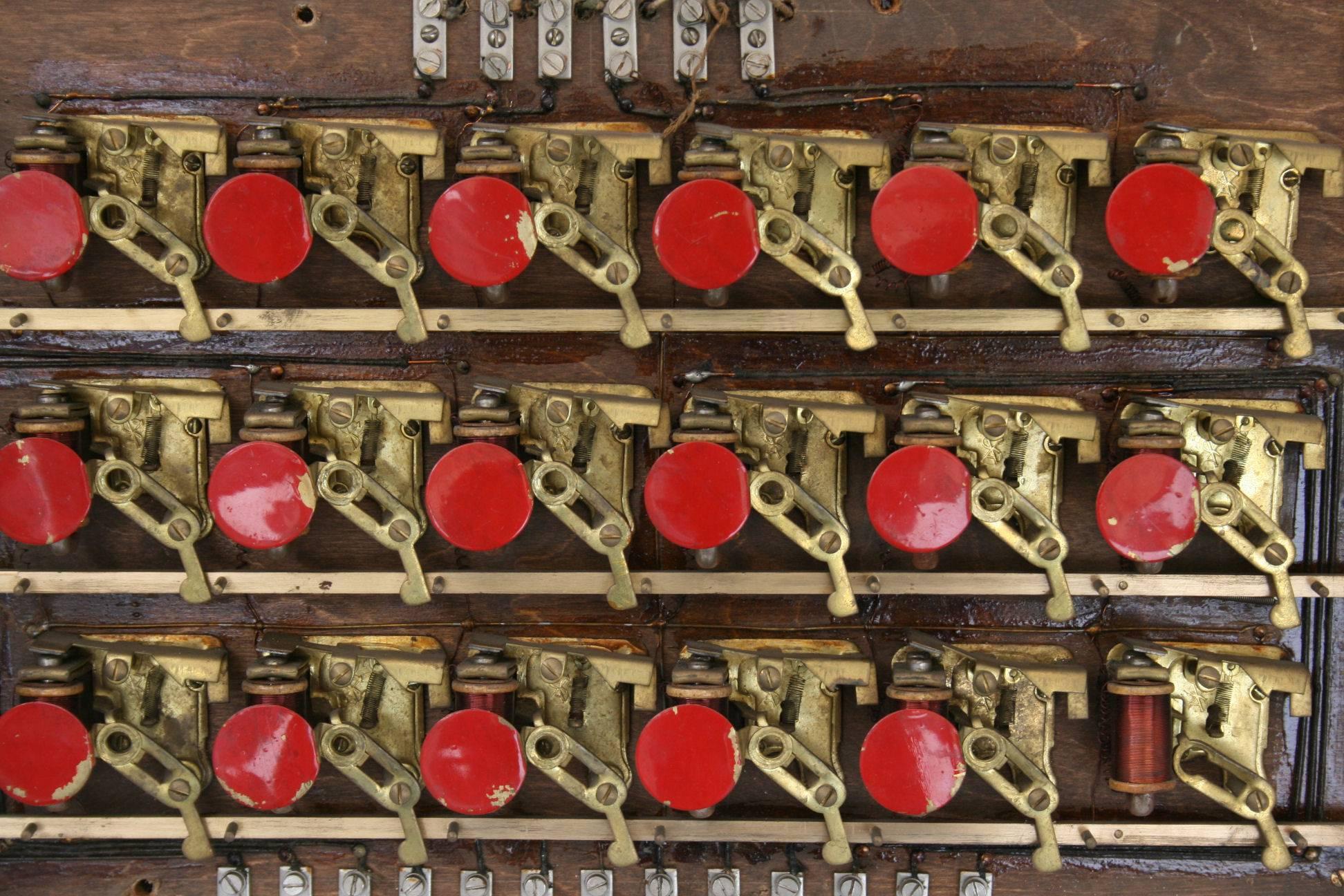 English Pair of Royal Air Force Officers Butlers Servants Bell Box Indicators