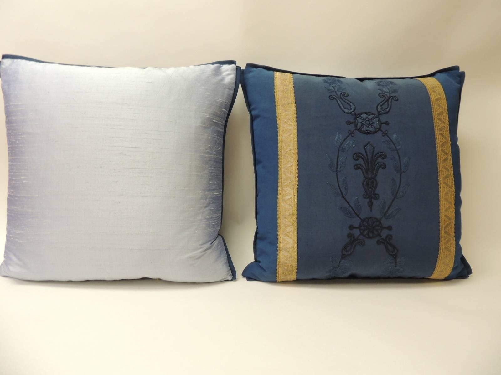 royal blue decorative pillows