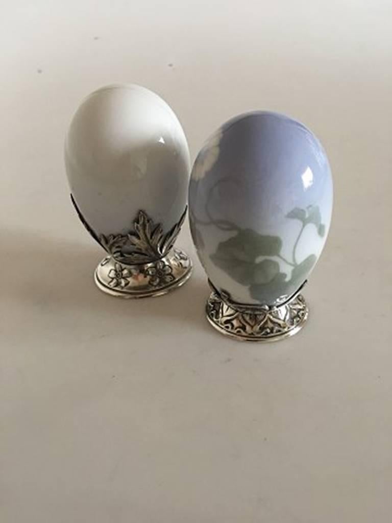 blue and white porcelain eggs