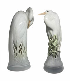 Pair of Royal Copenhagen Porcelain Herons
