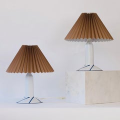 Pair of Royal Copenhagen Porcelain Table Lamps, Denmark