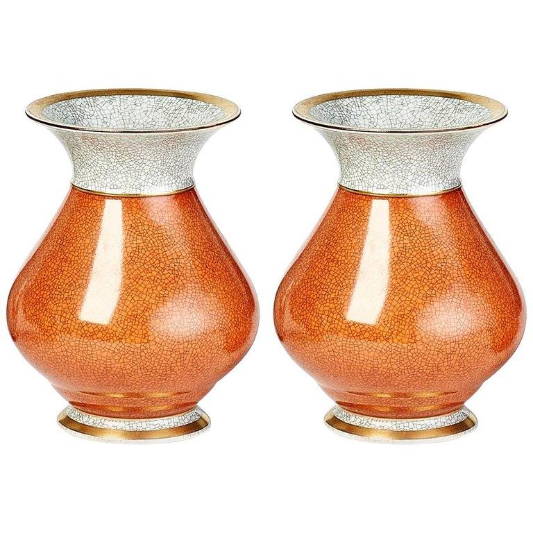 Pair of Royal Copenhagen Vases, 1950s In Excellent Condition In New York, NY
