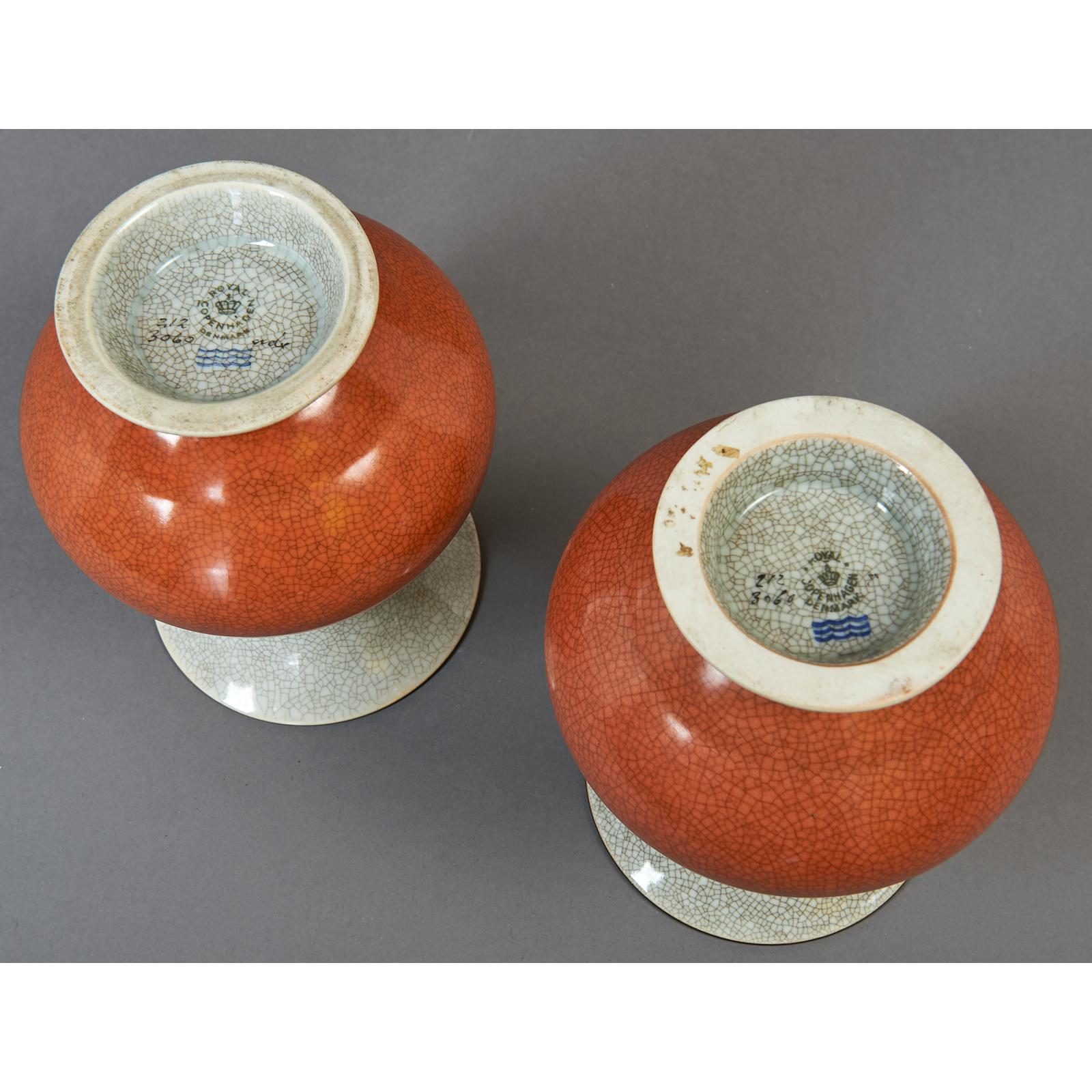 Danish Pair of Royal Copenhagen Vases, 1950s