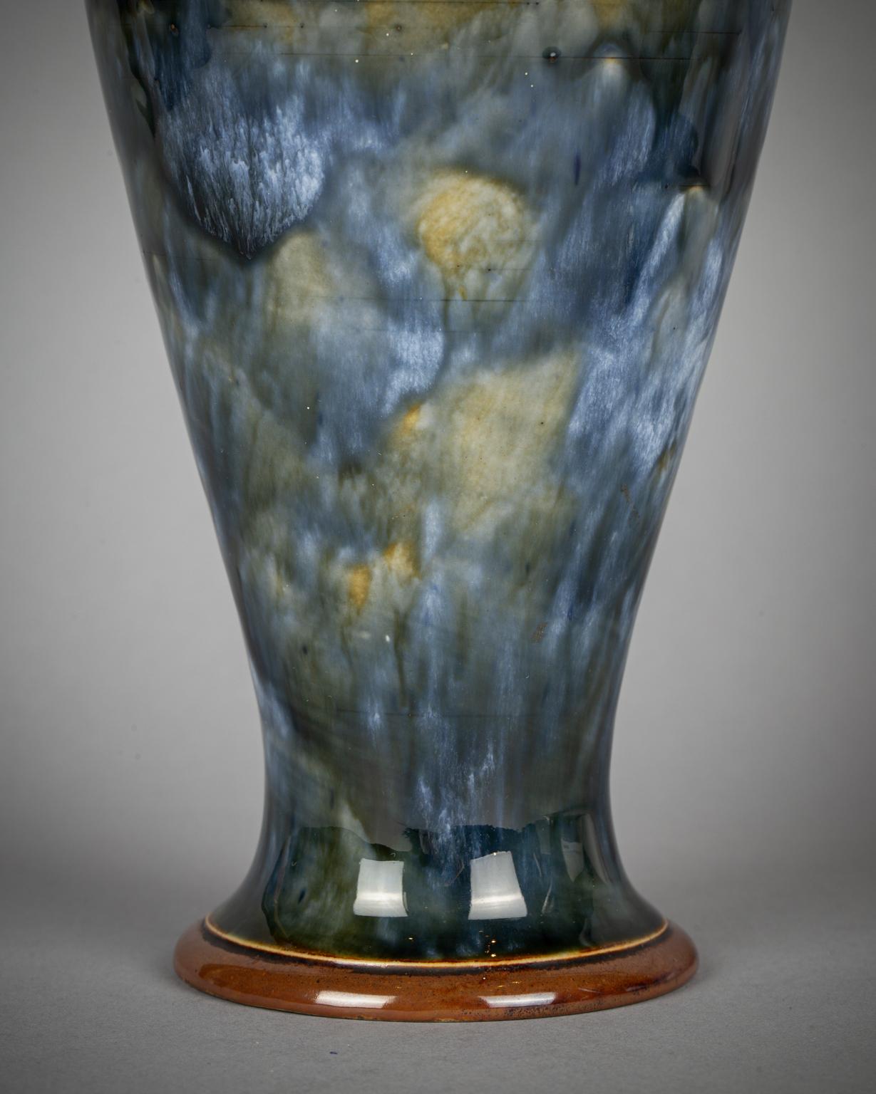 Pair of Royal Doulton Stoneware Vases, Early 20th Century For Sale 1