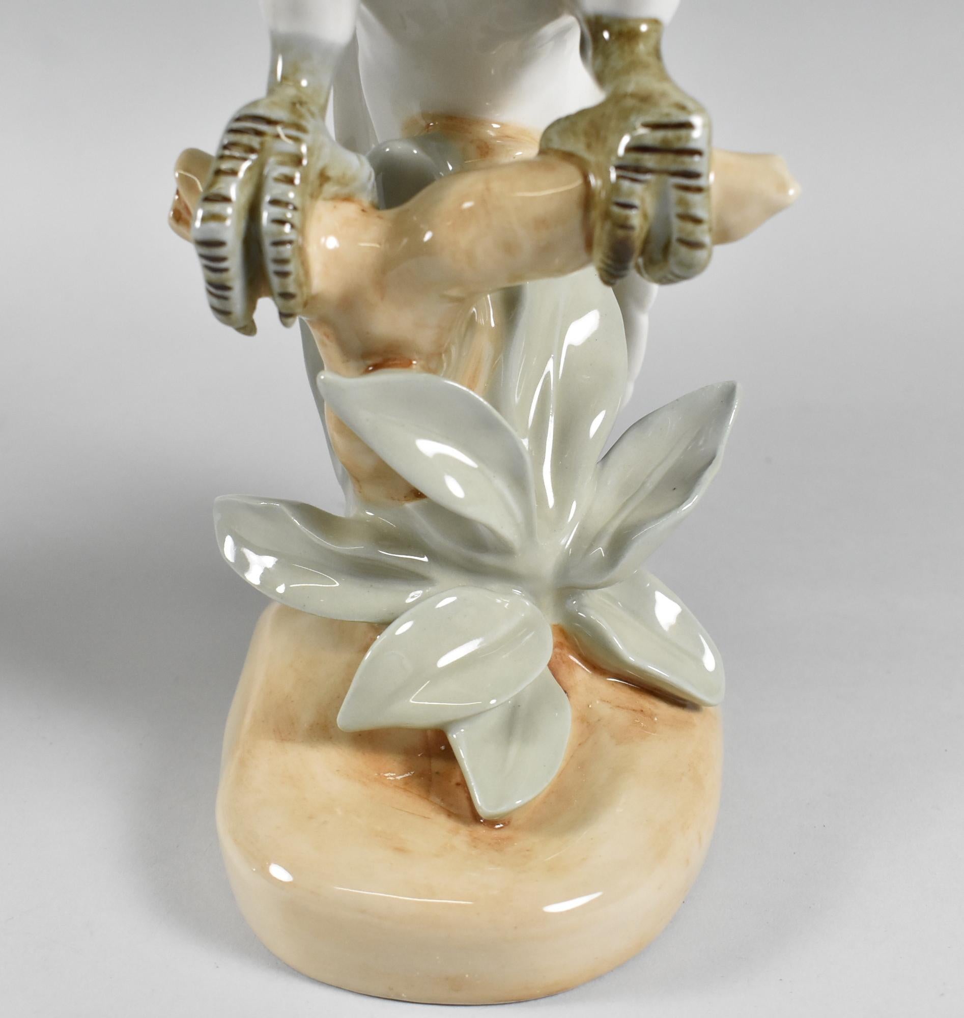 Coppia di cacatua in porcellana ceca Royal Dux in vendita 2