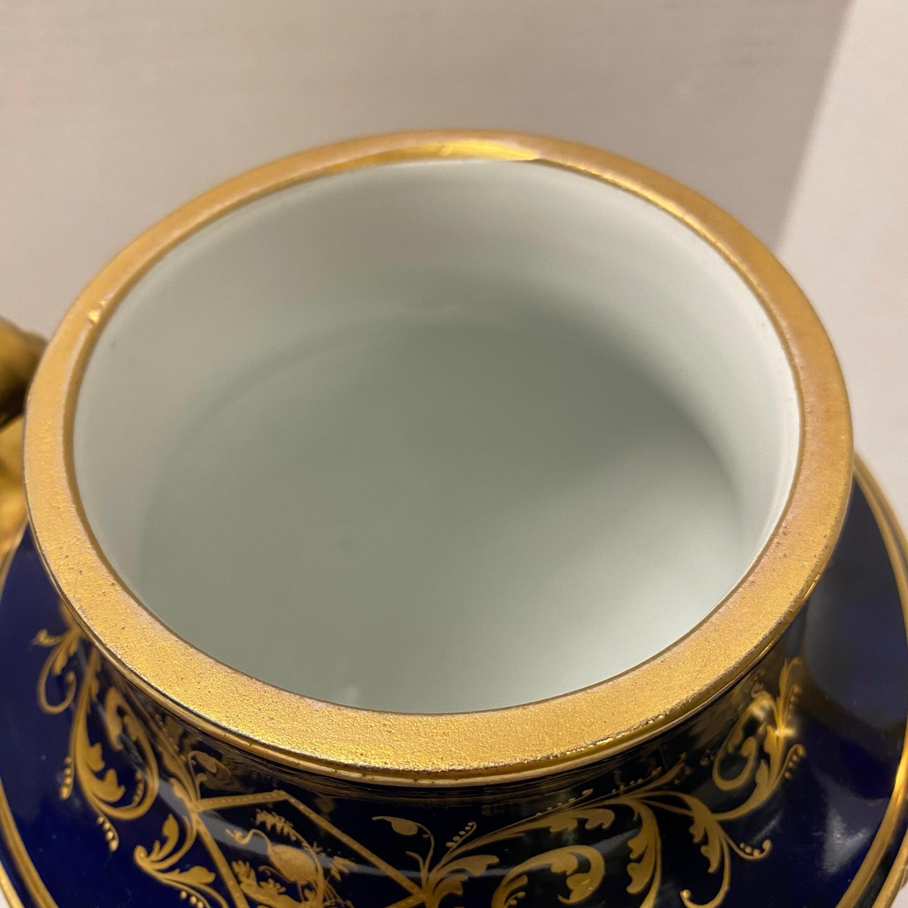 Pair of Royal Vienna Porcelain Urns 6
