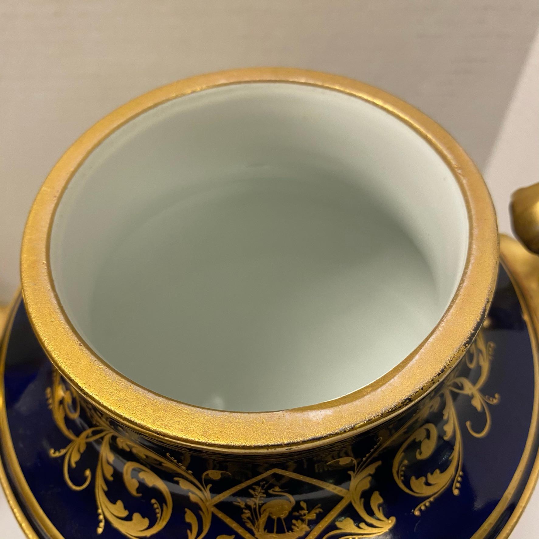 Pair of Royal Vienna Porcelain Urns 7