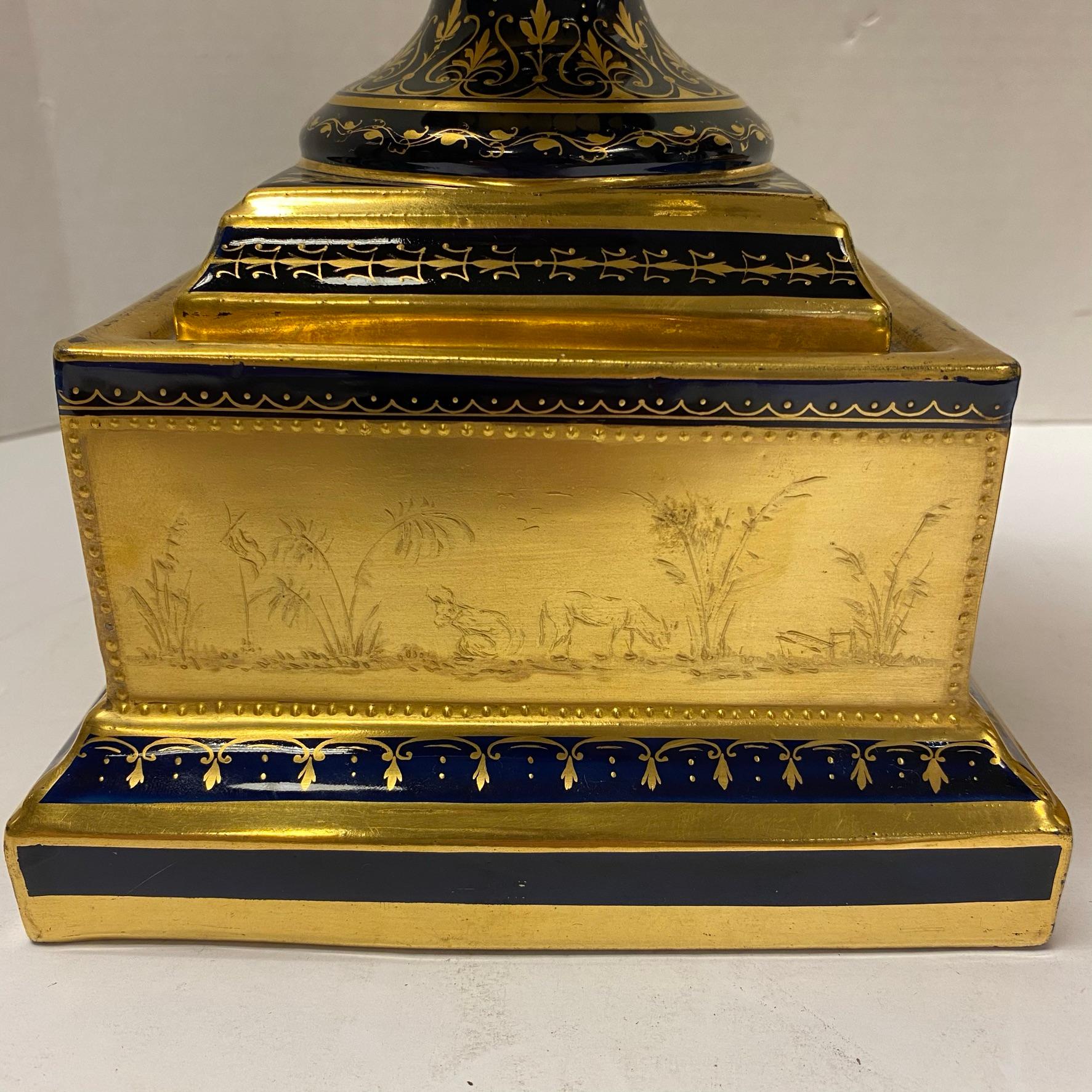 Pair of Royal Vienna Porcelain Urns 10