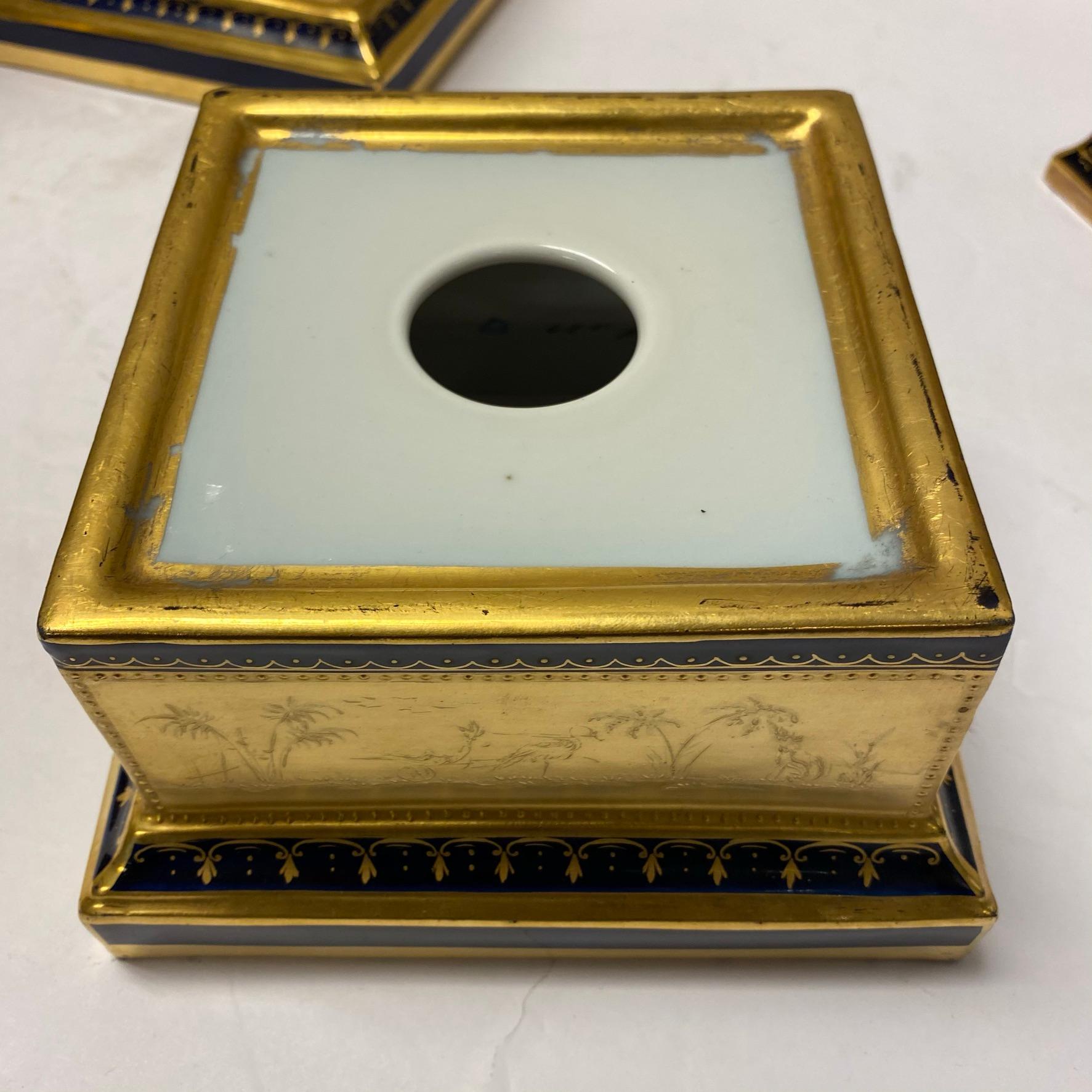 Pair of Royal Vienna Porcelain Urns 11