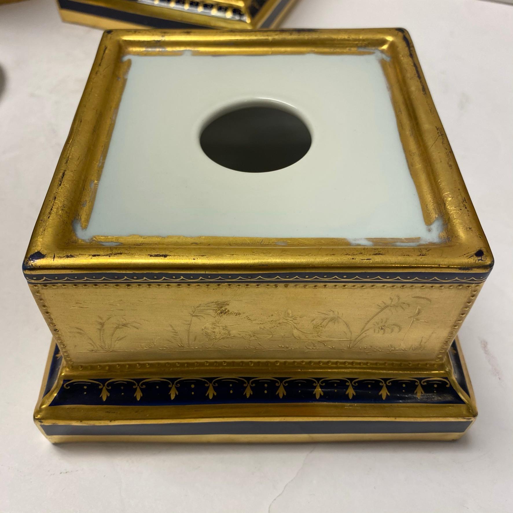Pair of Royal Vienna Porcelain Urns 12