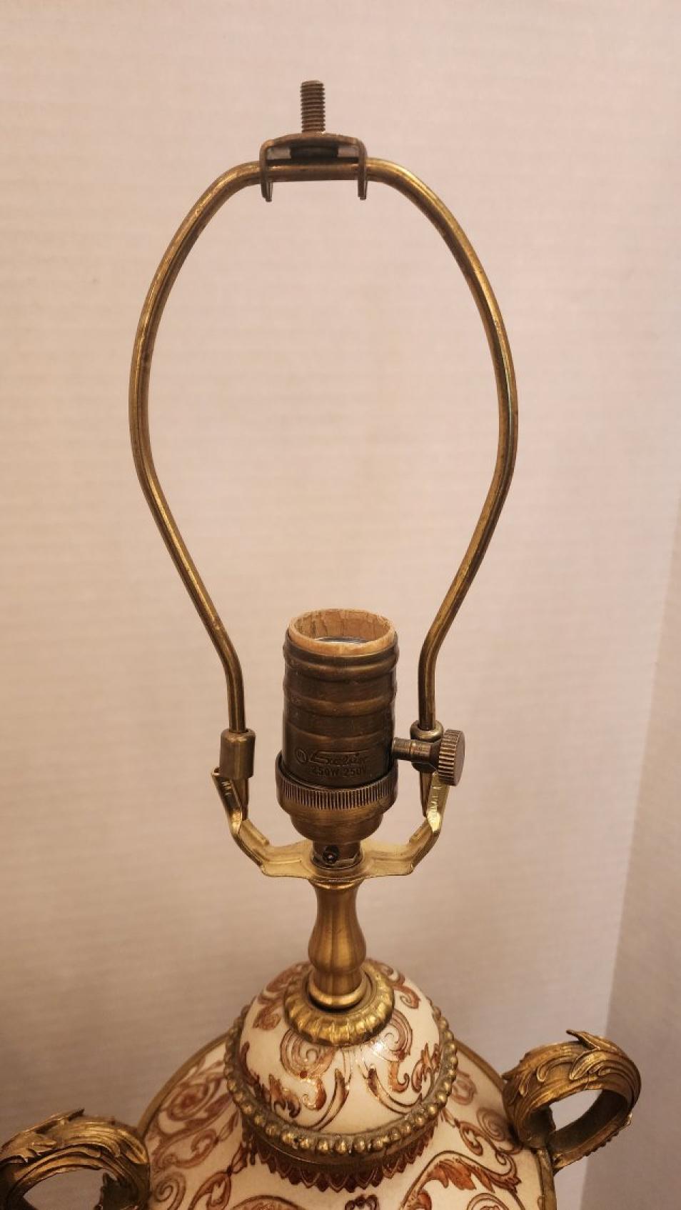 Pareja de lámparas de estilo vienés real con soportes de bronce Bronce en venta