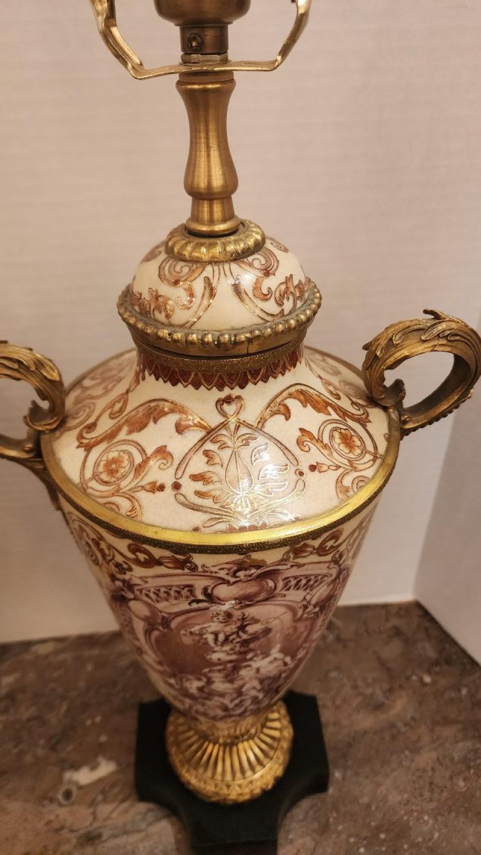 Pareja de lámparas de estilo vienés real con soportes de bronce en venta 1