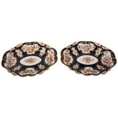 Pareja de Platos Ovalados Royal Worcester