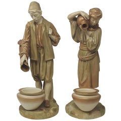 Pair of Royal Worcester Water Carriers