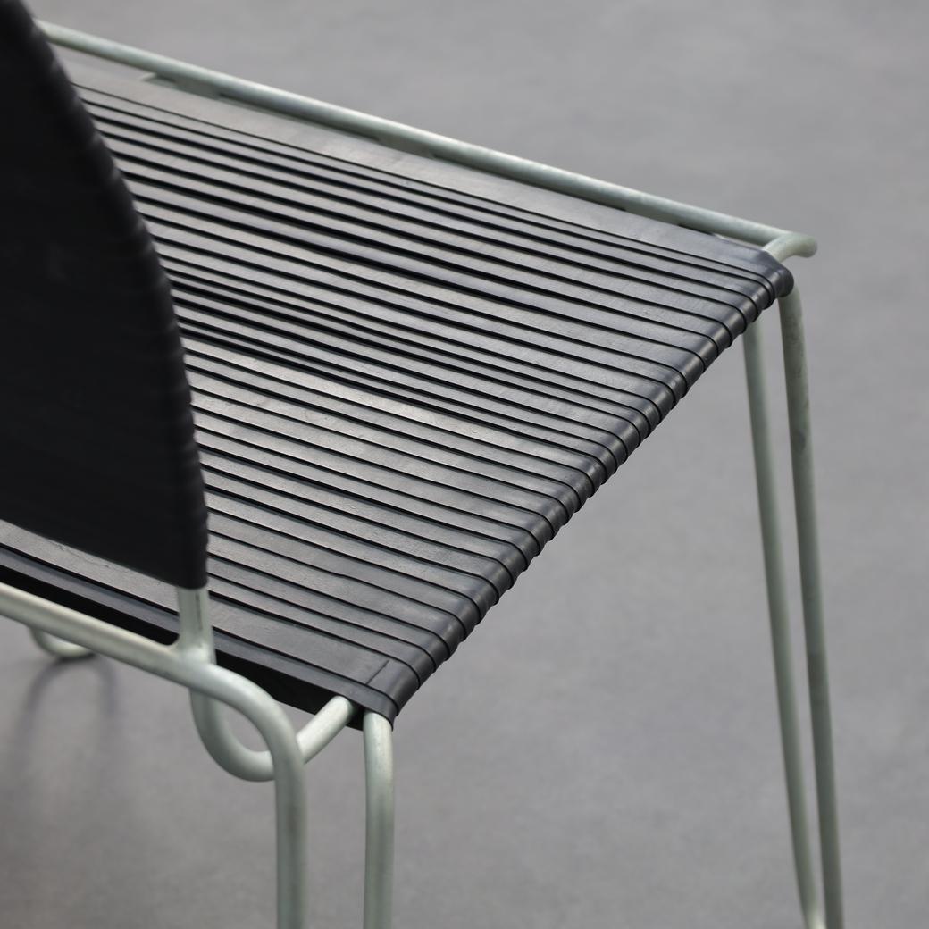 Métal Paire de chaises 