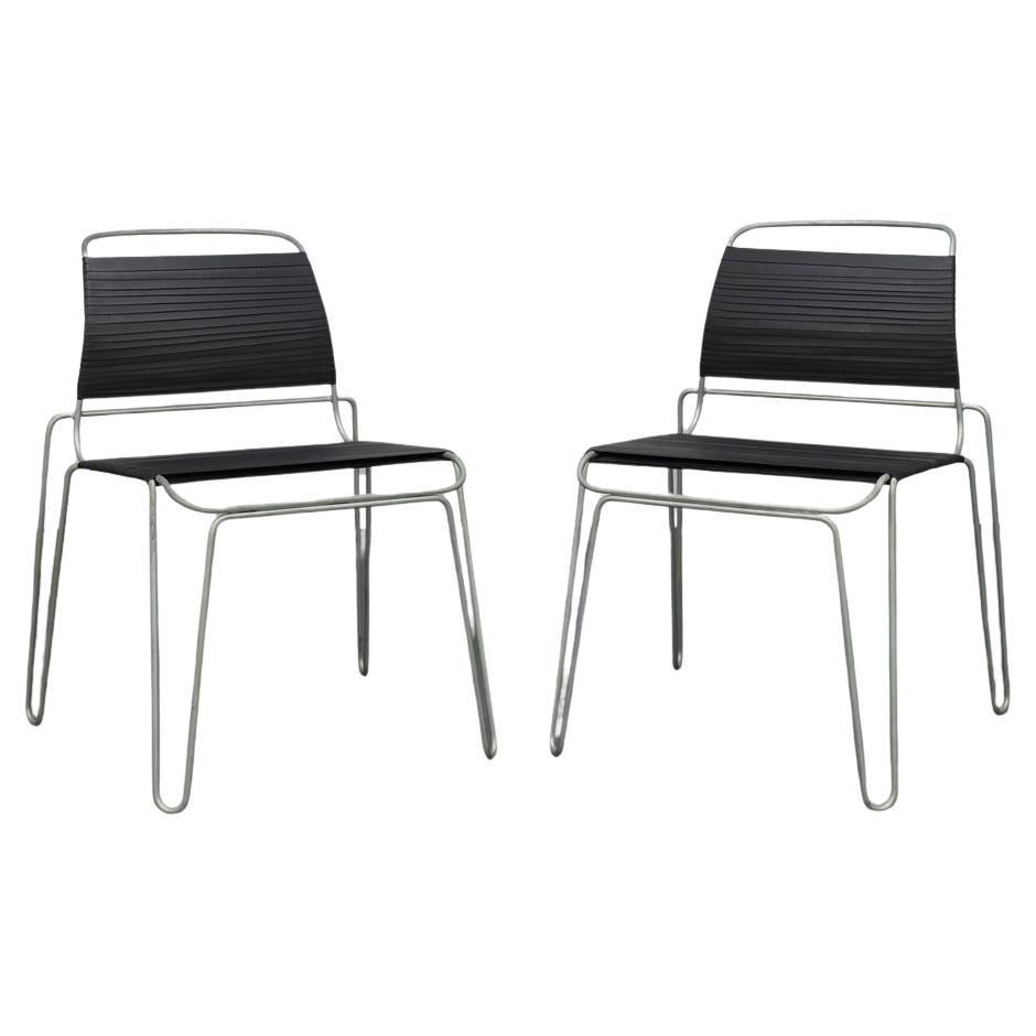 Paire de chaises "Rubber Band" de Tom Dixon, Royaume-Uni, 2005 en vente