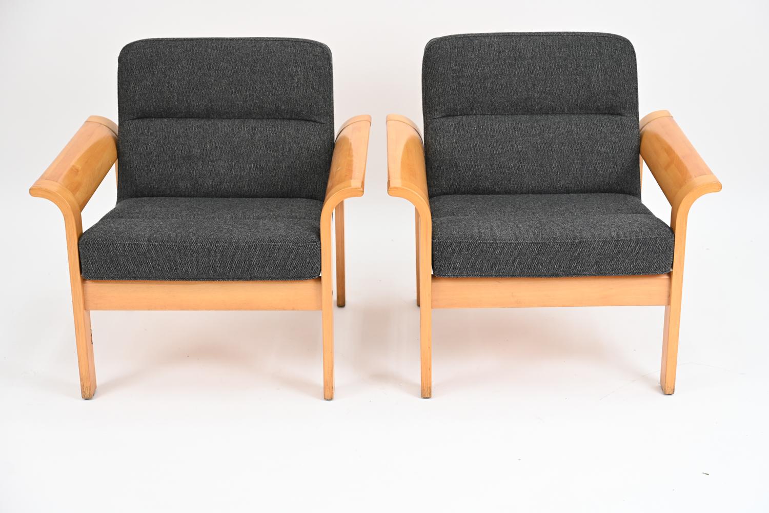 Danish Pair of Rud Thygesen for Magnus Olesen Botium Lounge Chairs