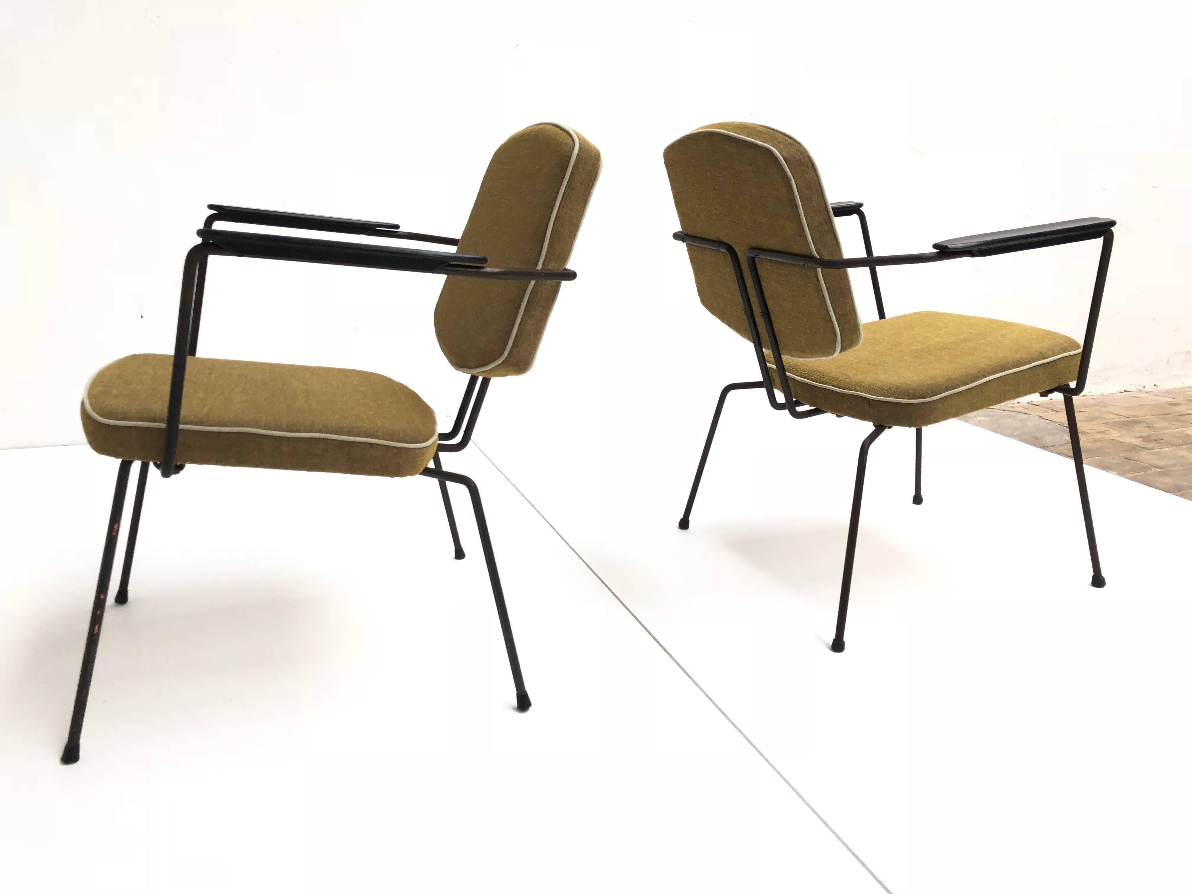 Pair of Rudolf Wolff Easy Chairs '5003' for Elsrijk the Netherlands, 1950s 9