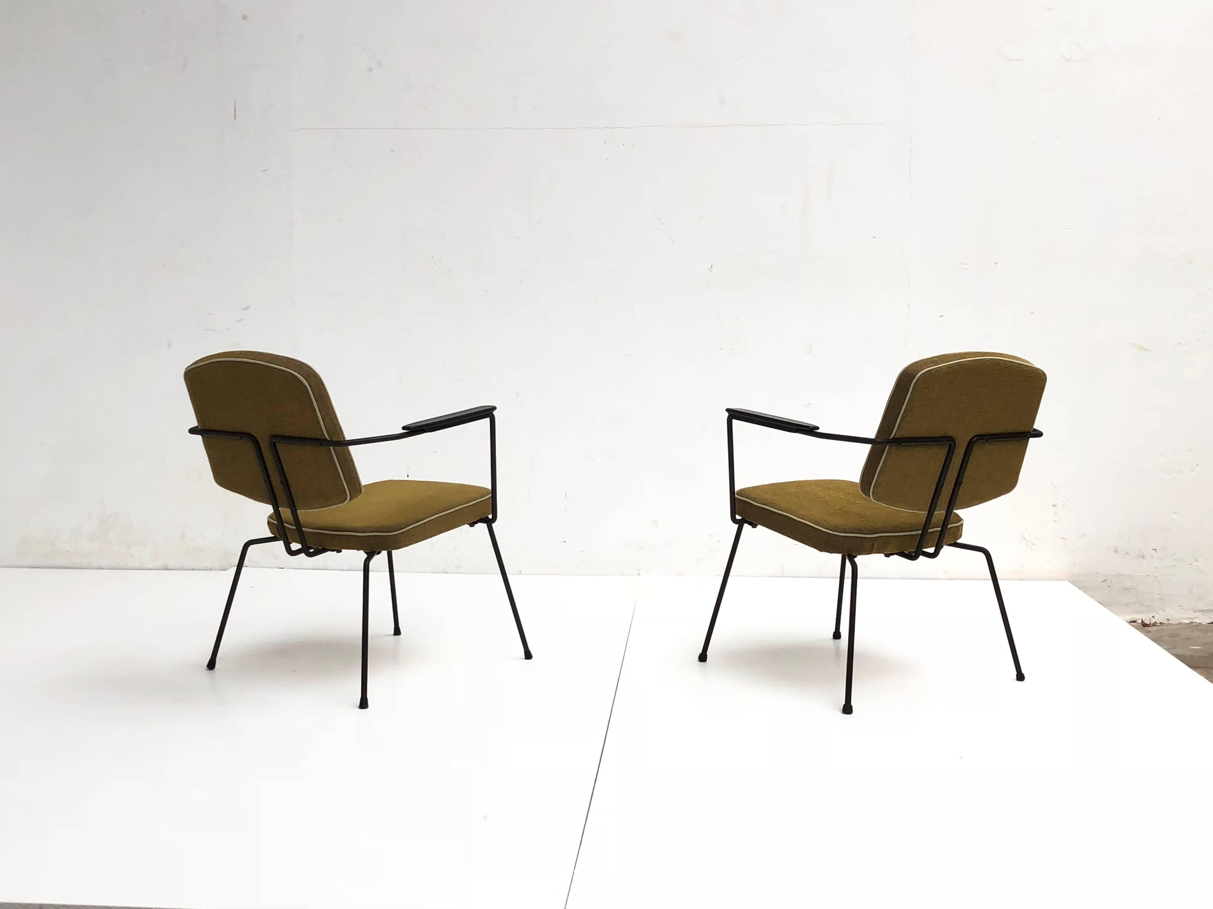 Pair of Rudolf Wolff Easy Chairs '5003' for Elsrijk the Netherlands, 1950s 10