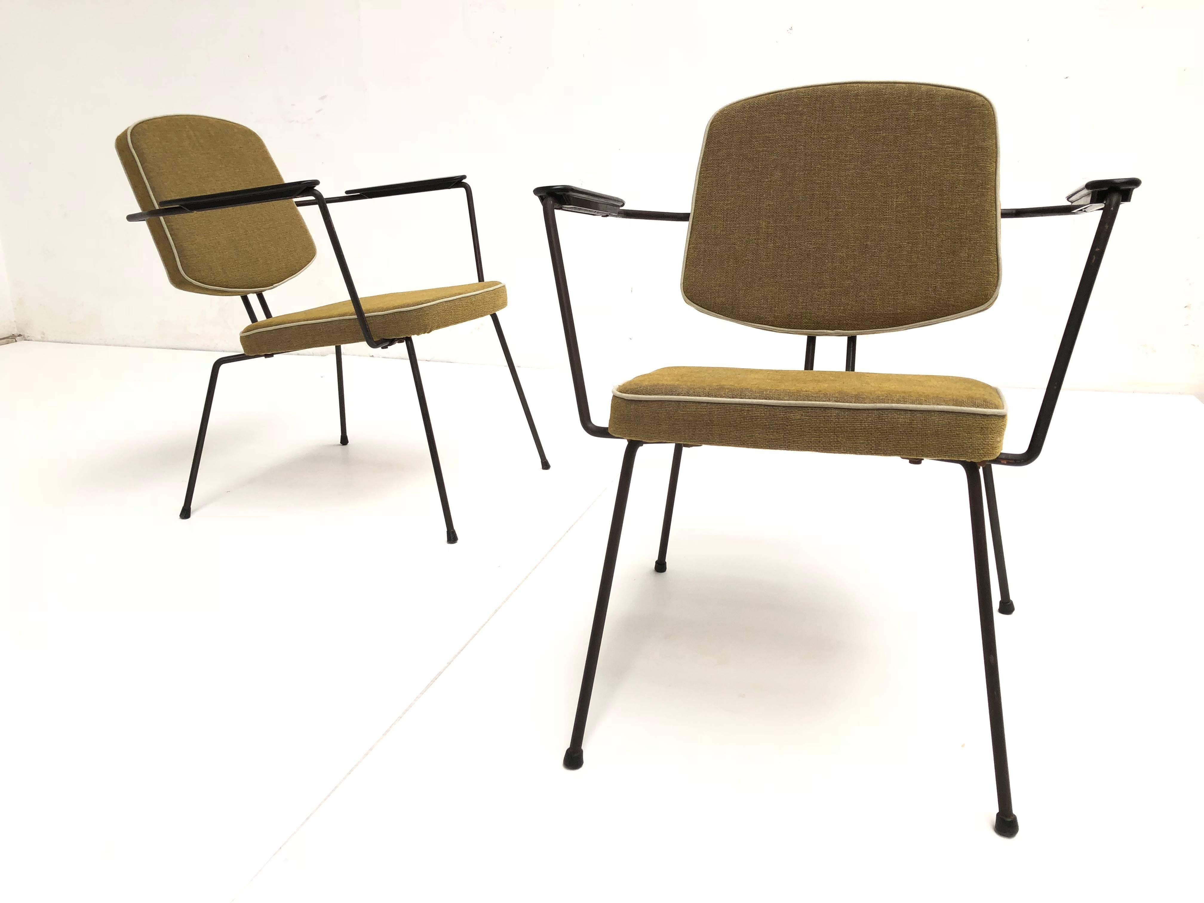 Dutch Pair of Rudolf Wolff Easy Chairs '5003' for Elsrijk the Netherlands, 1950s