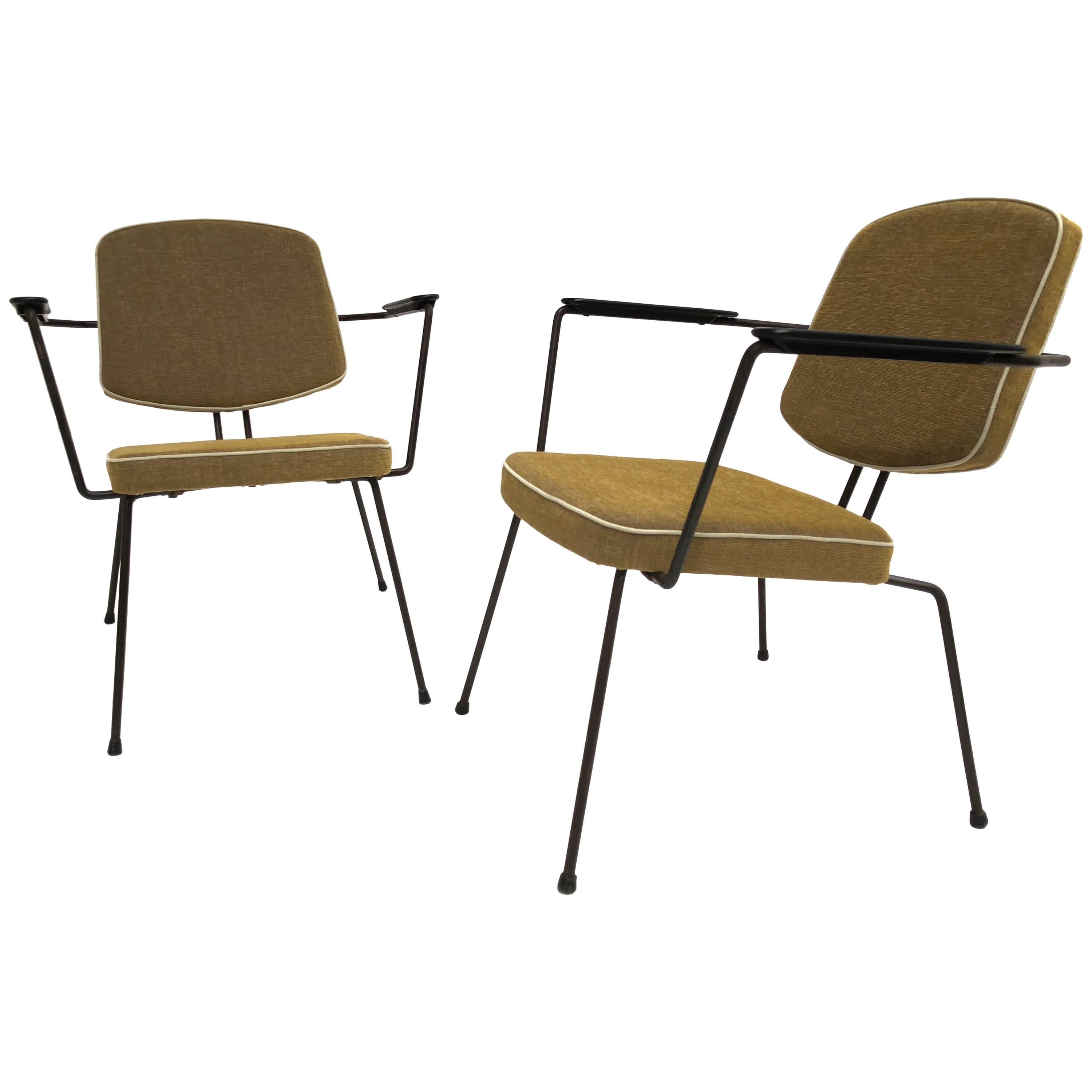 Pair of Rudolf Wolff Easy Chairs '5003' for Elsrijk the Netherlands, 1950s