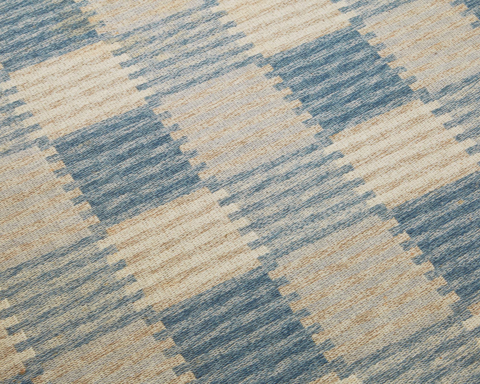 Swedish Pair of Rugs Capella Designed by Carl Malmsten, Sweden, 1950s