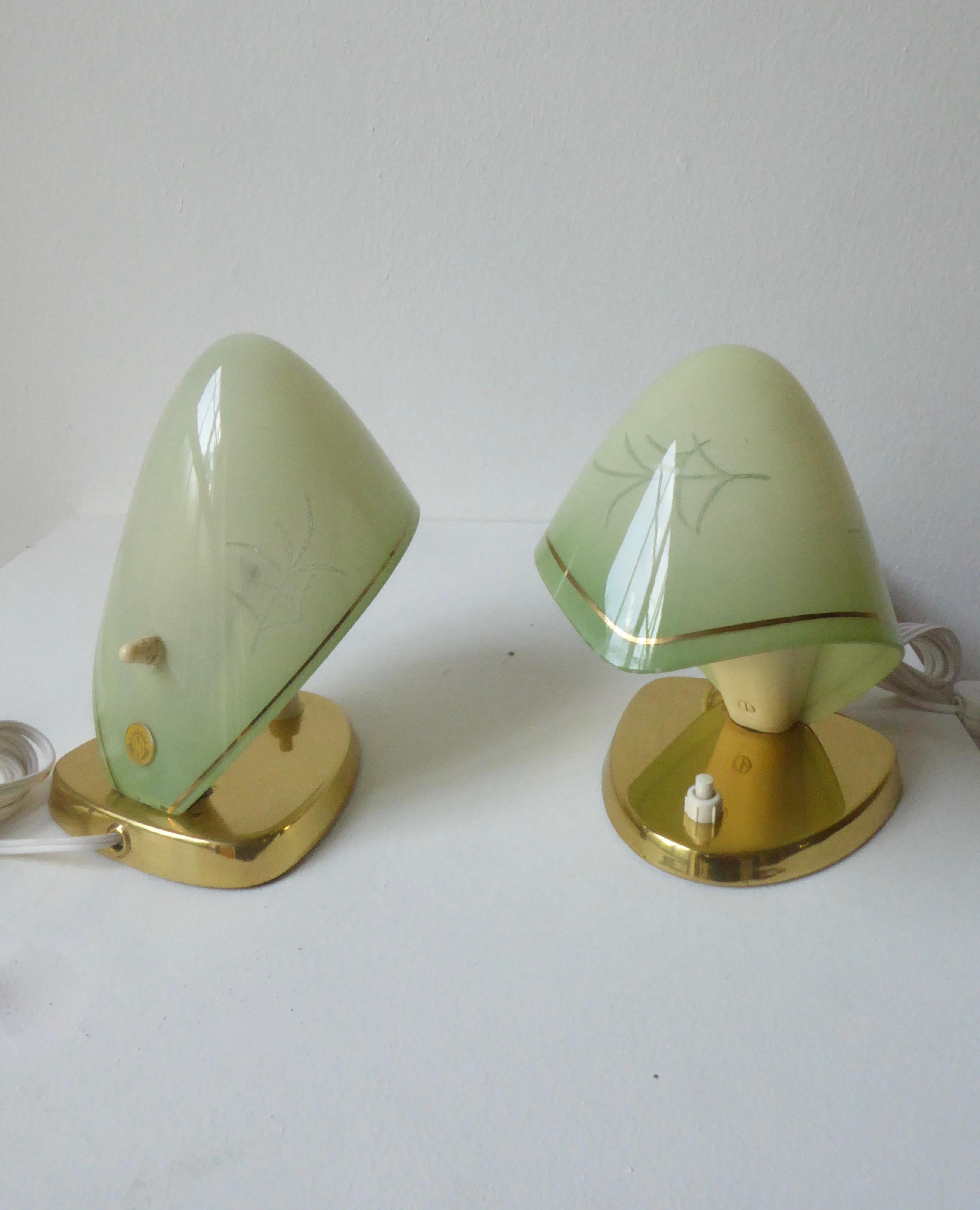 Mid-Century Modern Pair of Rupert Nikoll Table Lamps For Sale