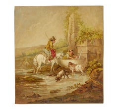 Pair of rural late 19th century oil on canvas paintings