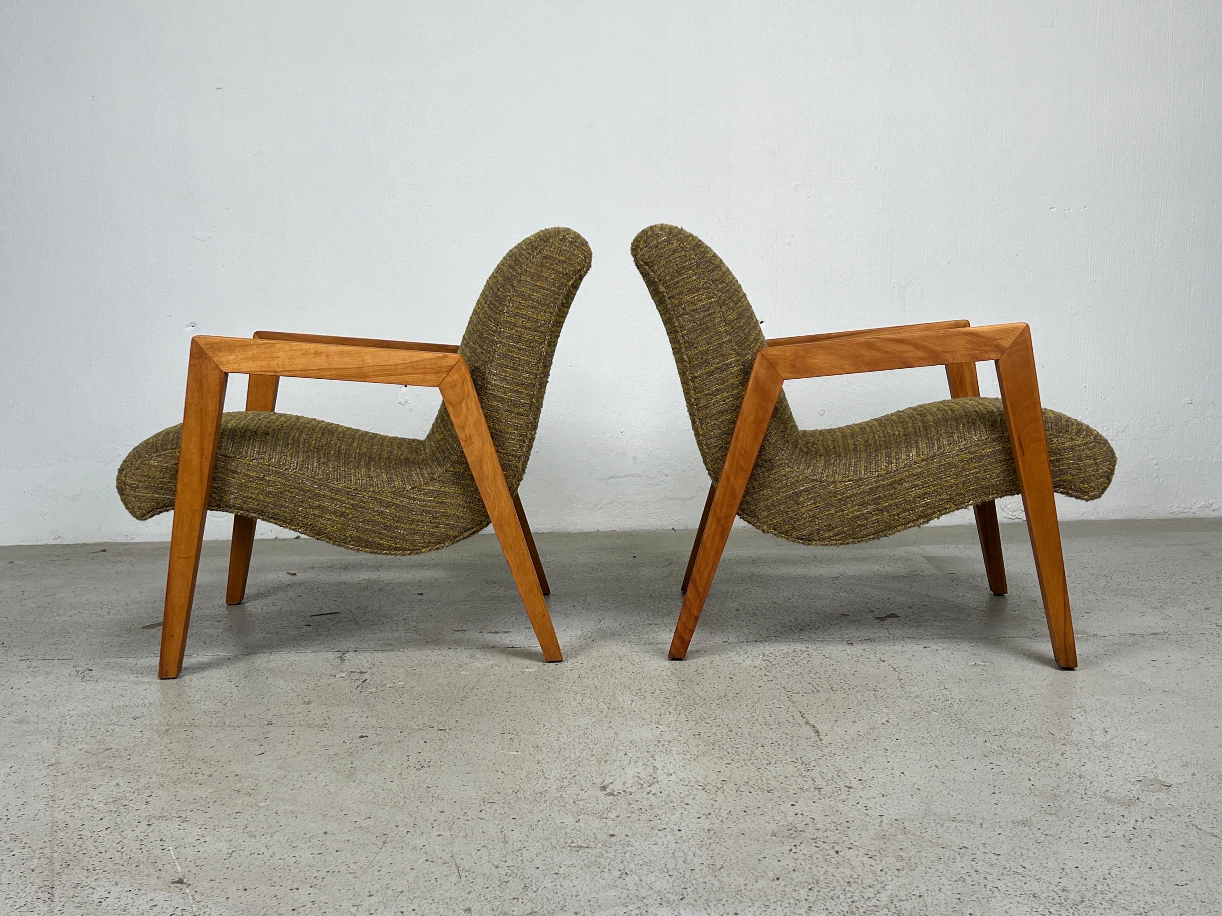 Pair of Russel Wright Lounge Chairs for Conant Ball  For Sale 1
