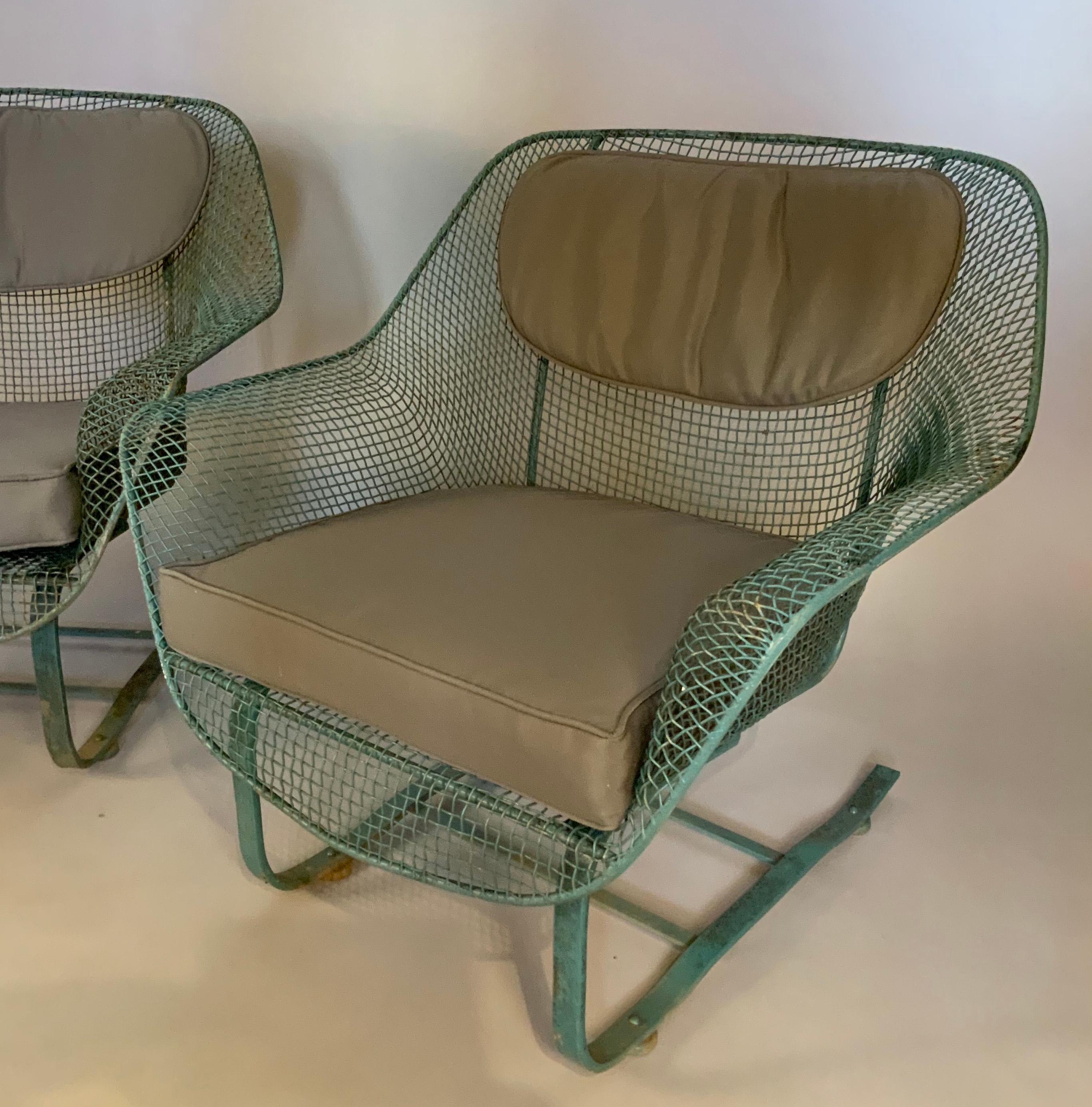 Pair of Russell Woodard 1950s Sculptura Lounge Chairs For Sale 1