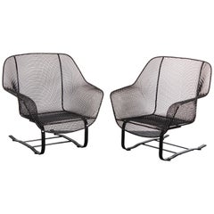 Pair of Russell Woodard "Sculptura" Springer Chairs, 1950s