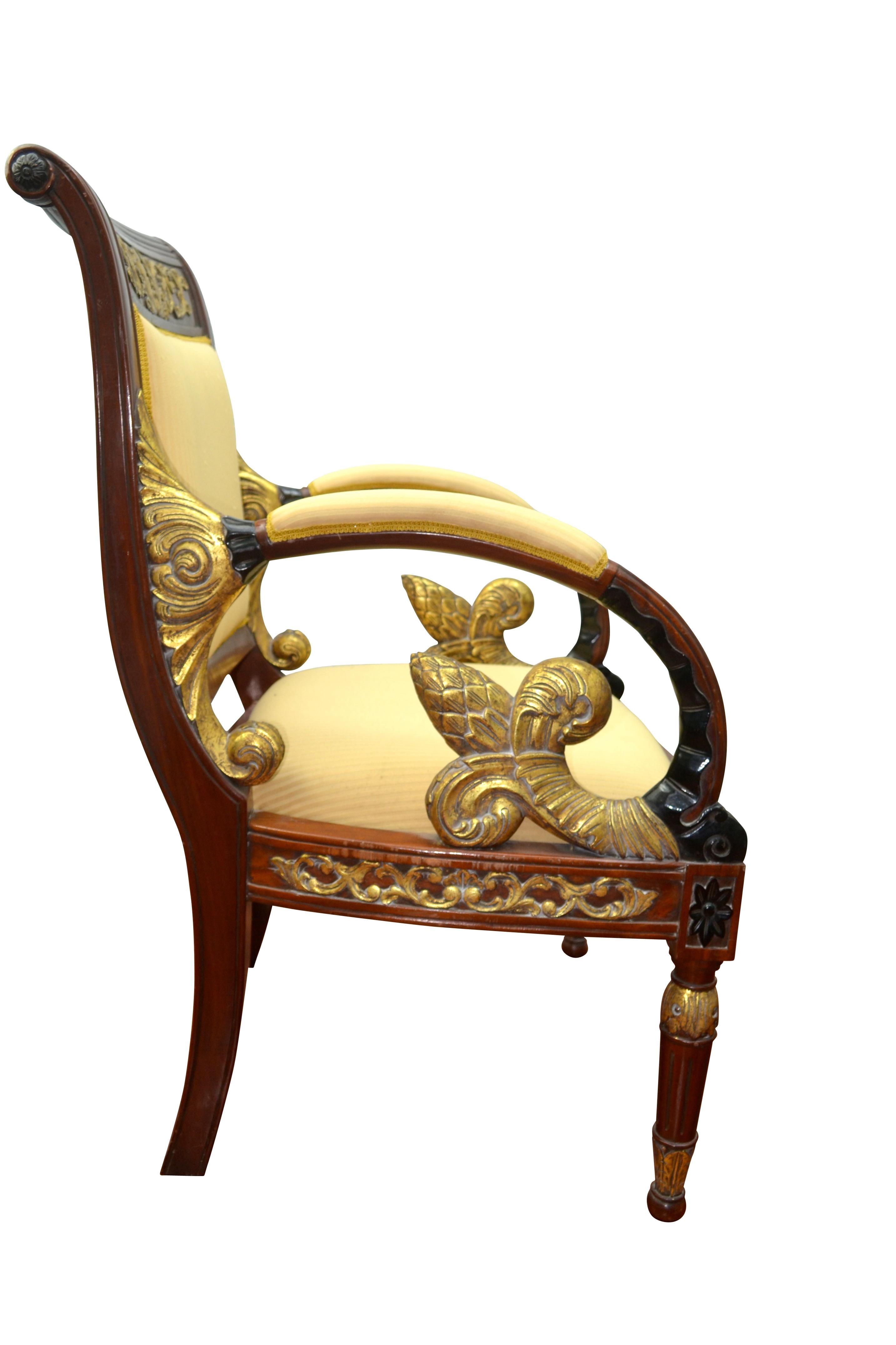 Empire Paire de fauteuils Gianni Versace de la collection Vanitas 1994 en vente