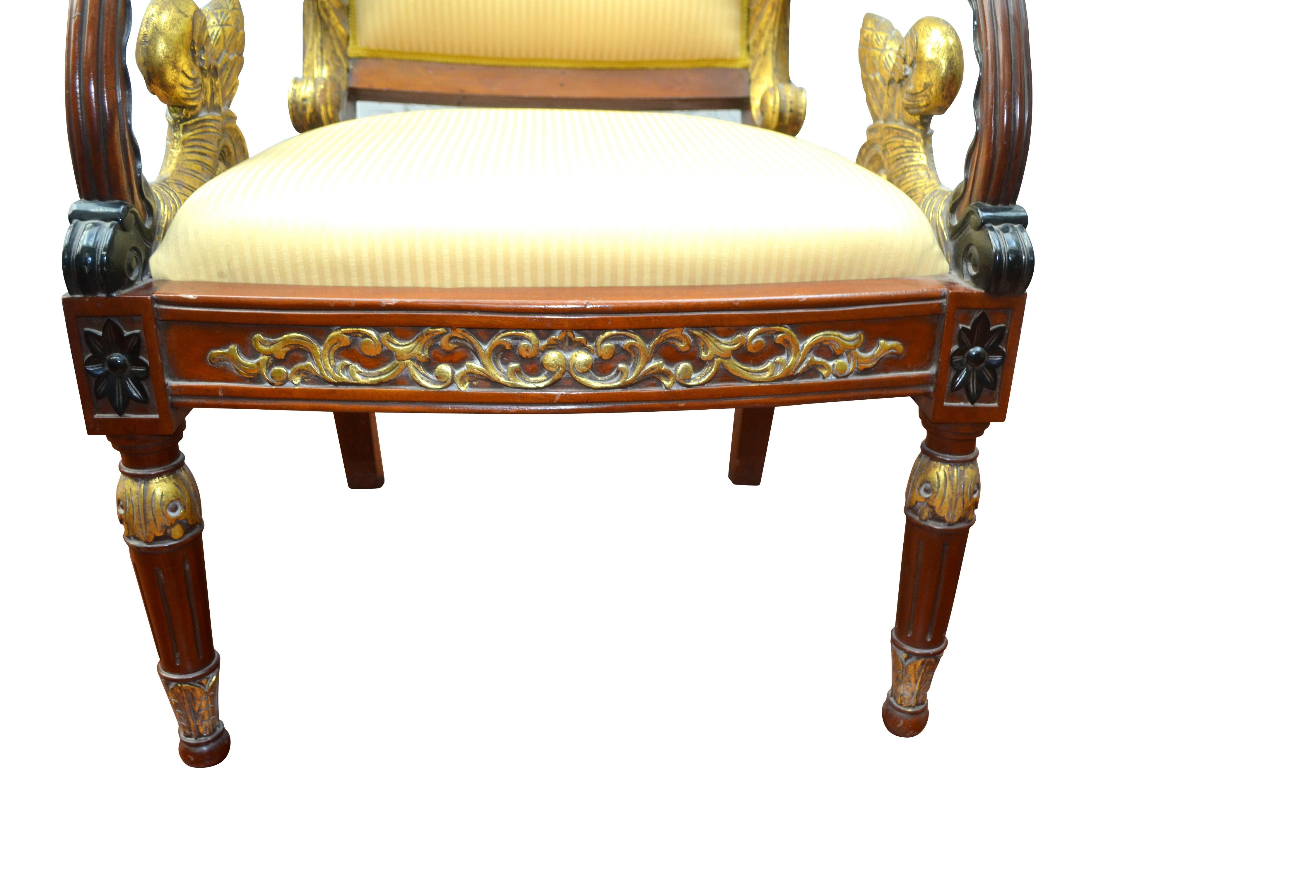 Machine-Made Pair of Gianni Versace Armchairs from the Vanitas 1994 Collection For Sale
