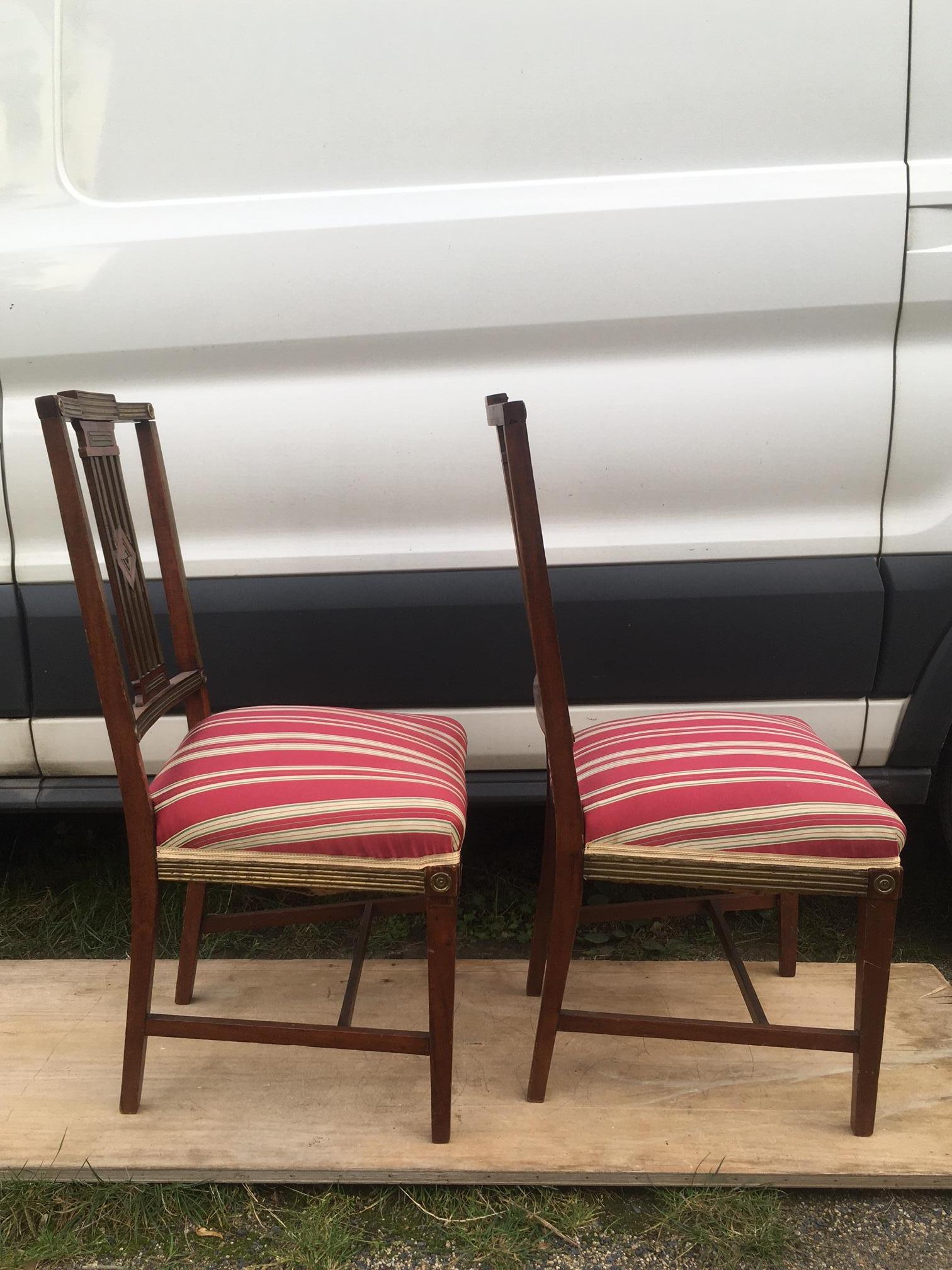 19th Century Pair of Russian Imperial Chairs For Sale