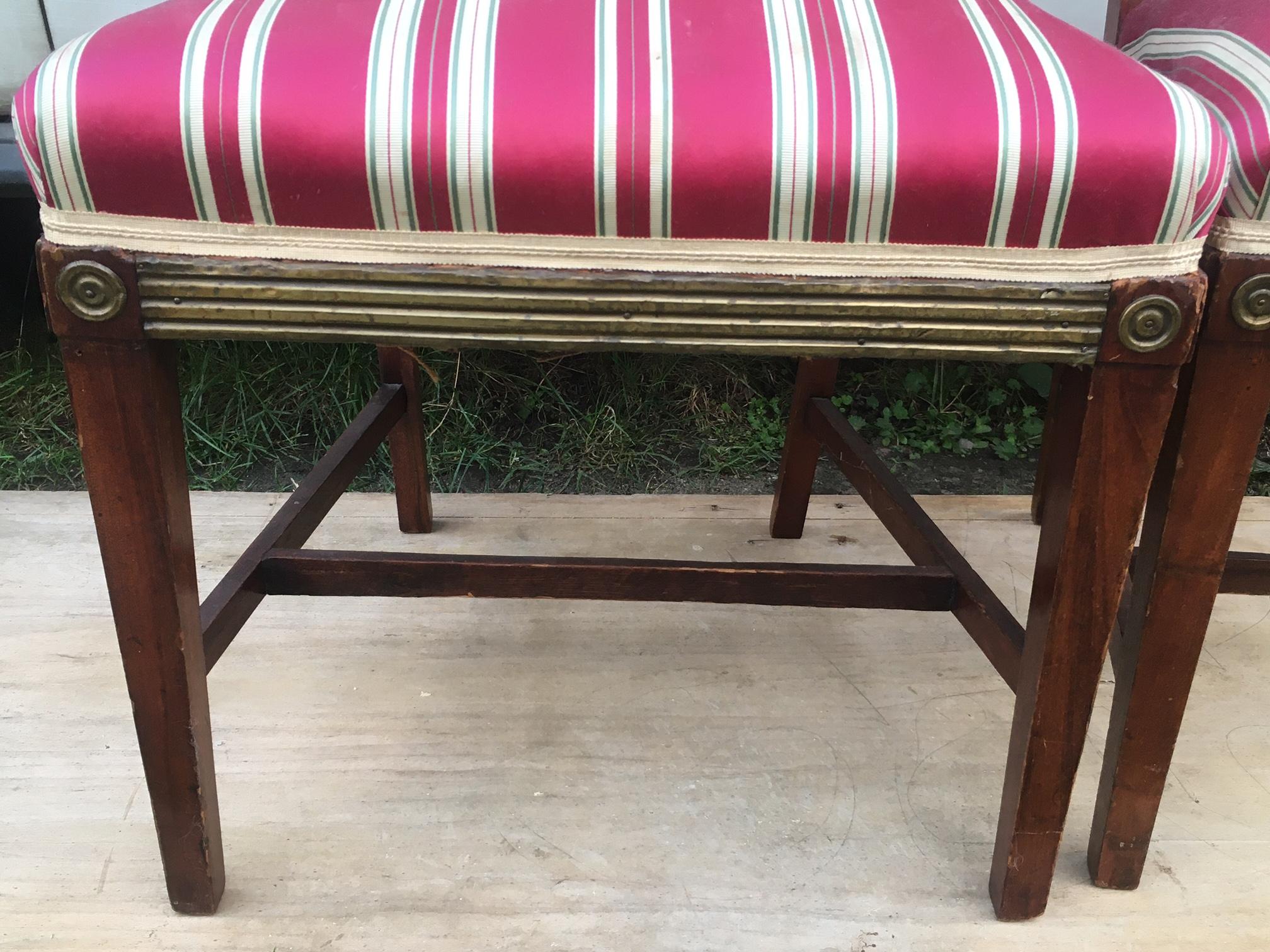 Pair of Russian Imperial Chairs For Sale 2