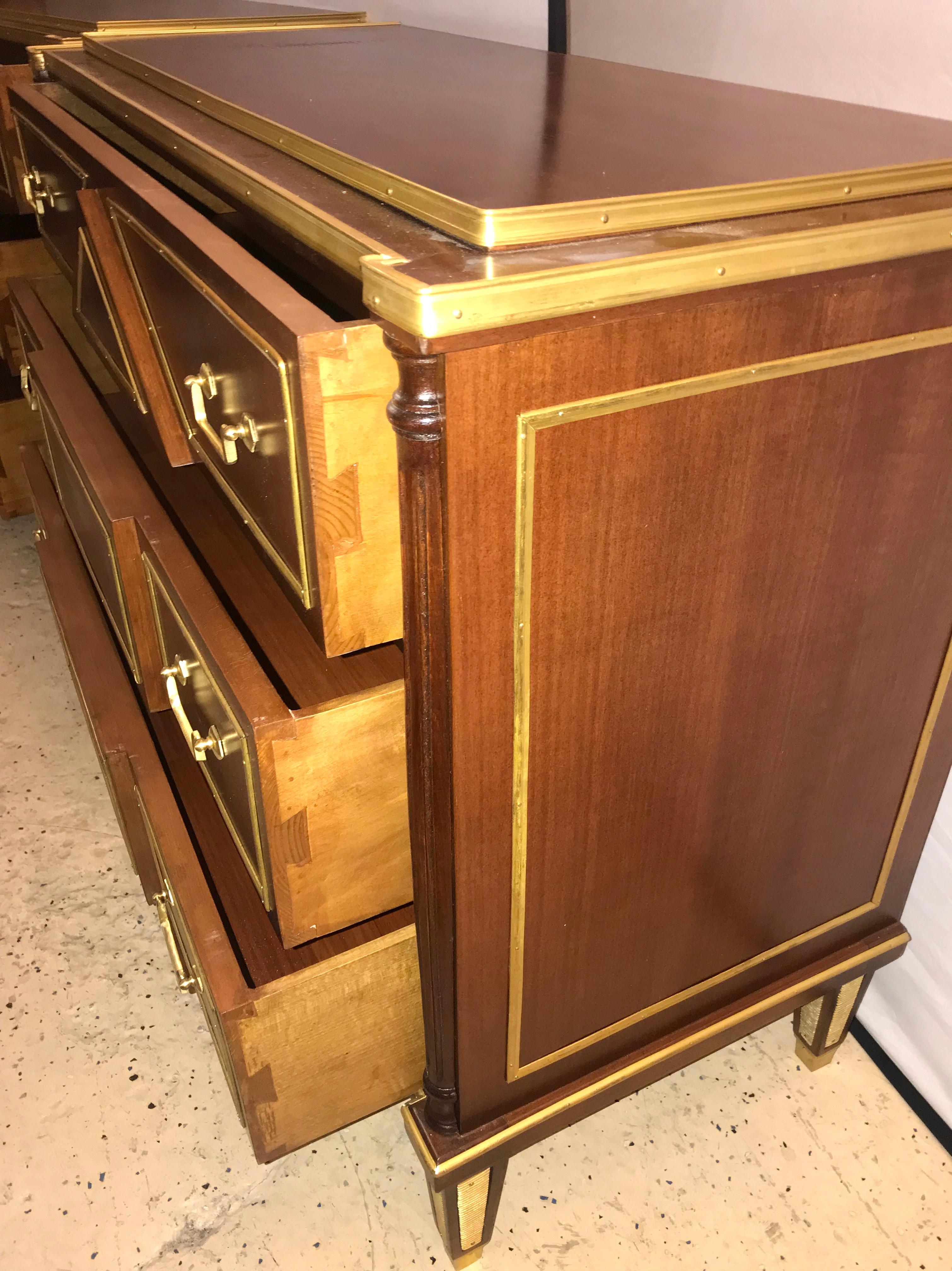 Pair of Russian Neoclassical Style Commodes / Bedside Nightstands or Servers 6