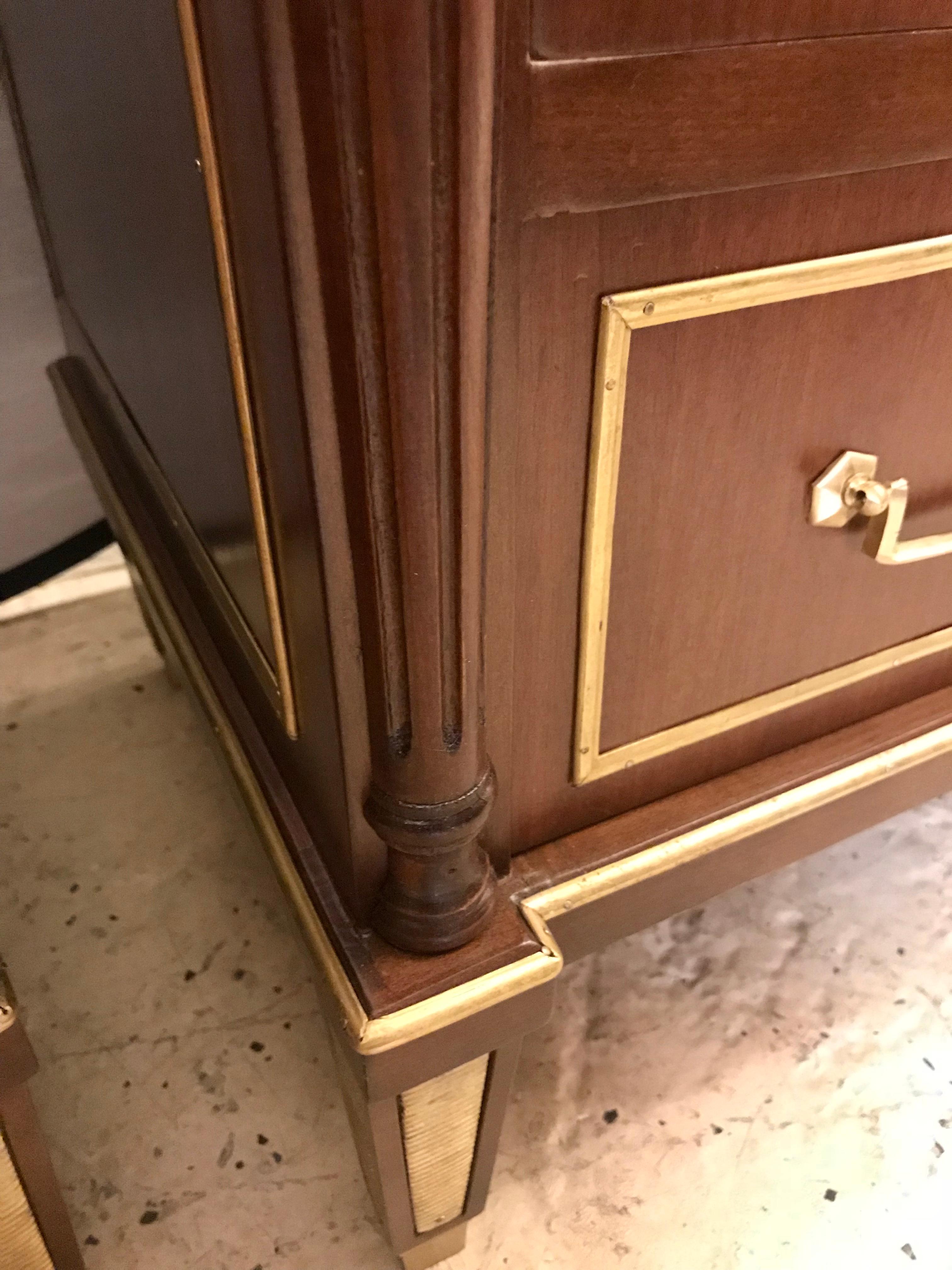 Pair of Russian Neoclassical Style Commodes / Bedside Nightstands or Servers 9