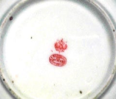 Pair of Russian Pink Kusnetzoff Porcelain Teacups