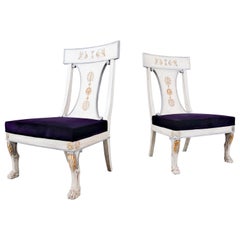 Ein Paar Sessel im russischen Stil, Belgien, Ende des 20. Jahrhunderts