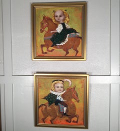 Paar russische skurrile Gemälde von Elena Kallistova