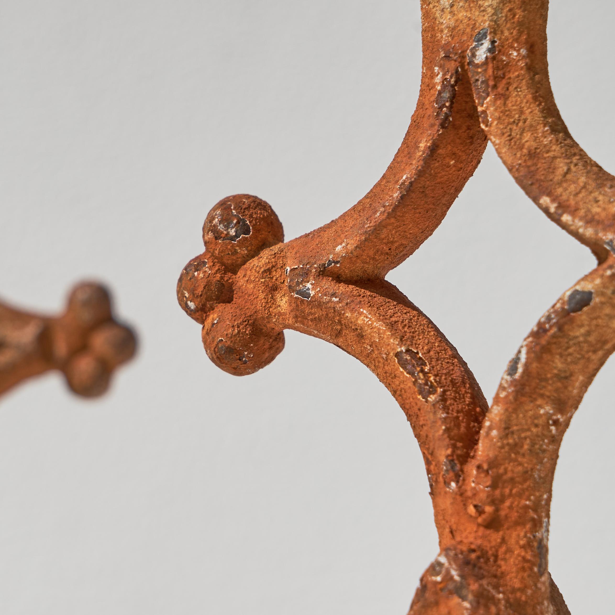 Pair of Rusted 19th Century Decorative Finials For Sale 2