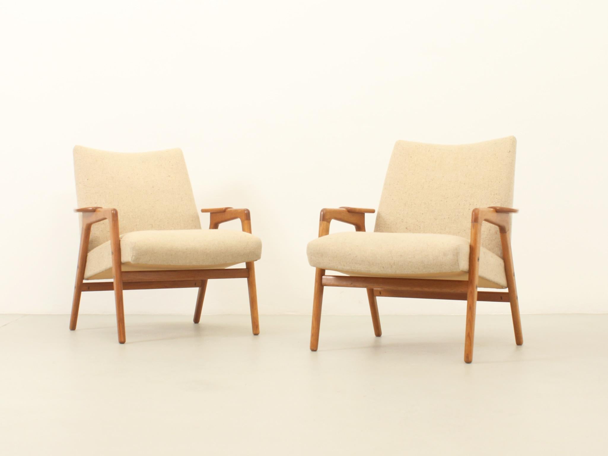 Néerlandais Paire de fauteuils Ruster par Yngve Ekström pour Pastoe, années 1960 en vente