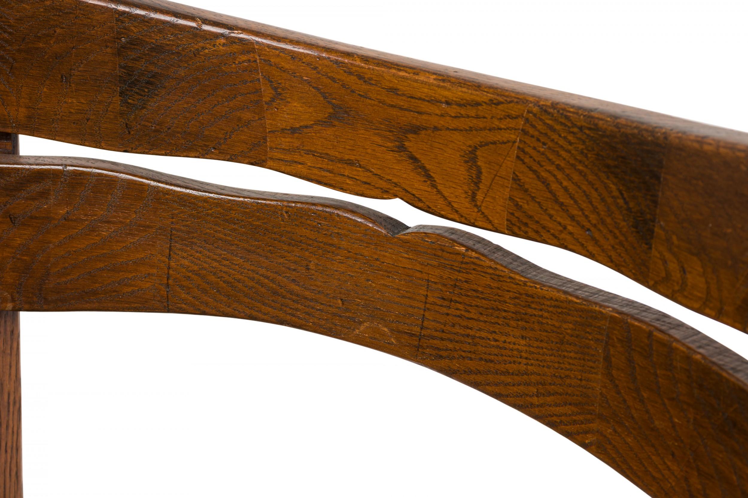 Paar rustikale Adirondack Beige gepolstert Holz Stühle im Angebot 1