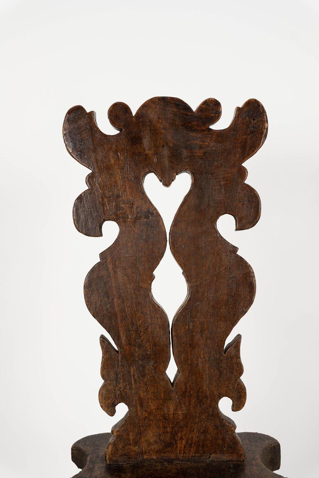 Pair of Rustic Alpine Chairs For Sale 5