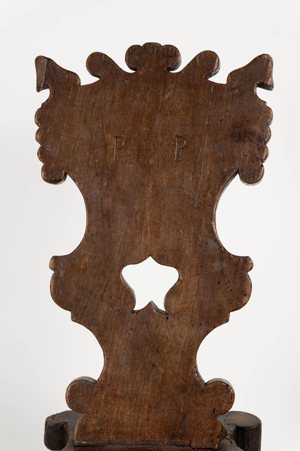 Pair of Rustic Alpine Chairs For Sale 7